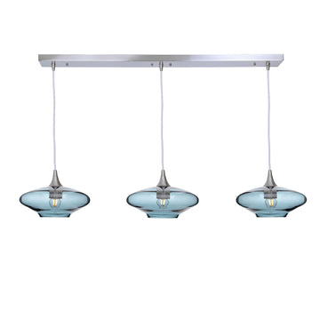 Brushed Nickel - 4ft Cord / Lucent / Slate Gray