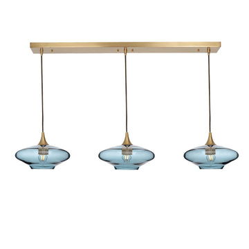 Polished Brass - 4ft Cord / Lucent / Slate Gray