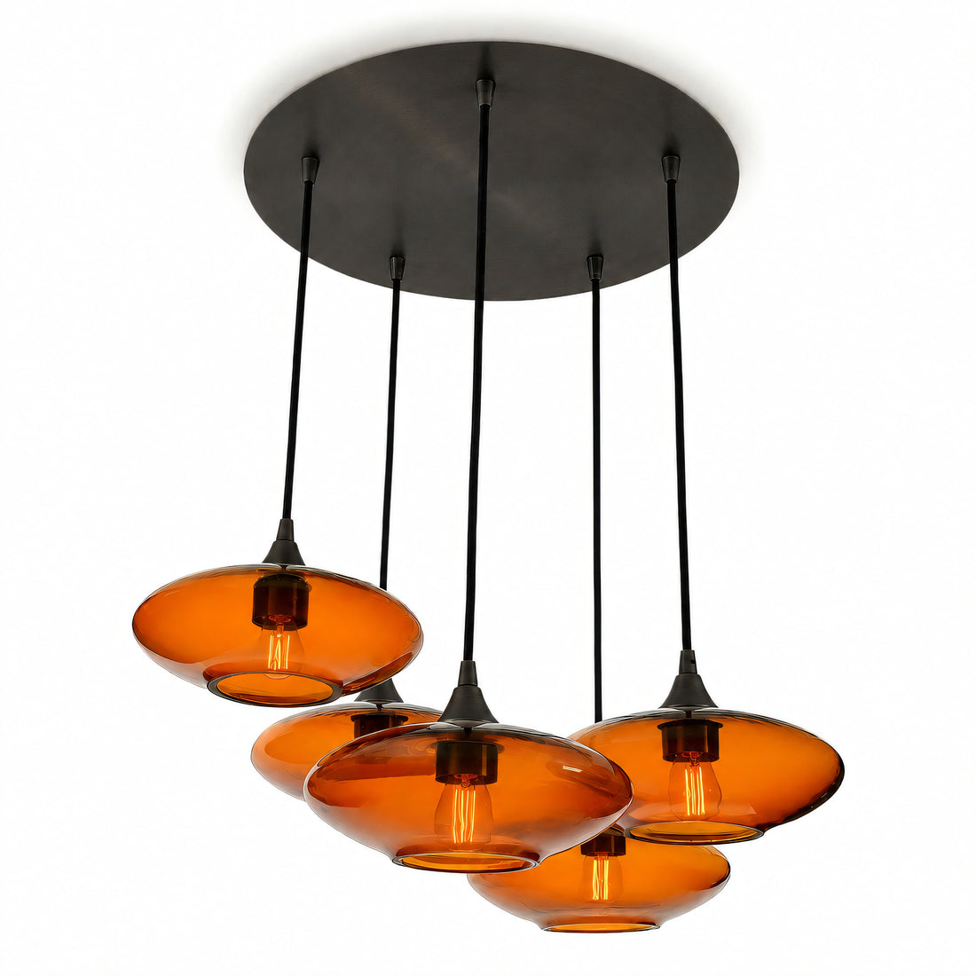 951 5 Pendant Cascade Chandelier