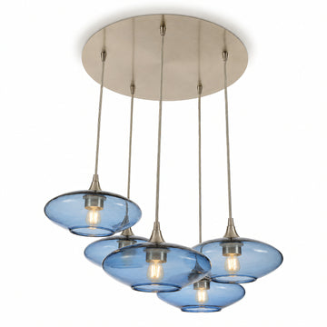 Lucent / Steel Blue / Brushed Nickel - 4ft Cord