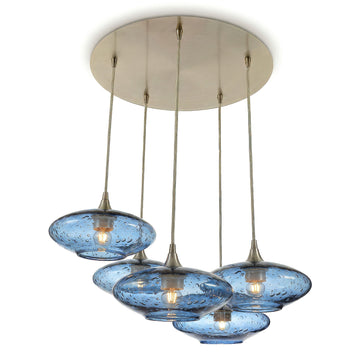Lunar / Steel Blue / Brushed Nickel - 4ft Cord