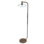 951 Floor Lamp-Glass-Bicycle Glass Co-Lunar-Steel Blue-Brushed Nickel-Bicycle Glass Co