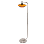 951 Floor Lamp-Glass-Bicycle Glass Co-Lunar-Steel Blue-Brushed Nickel-Bicycle Glass Co