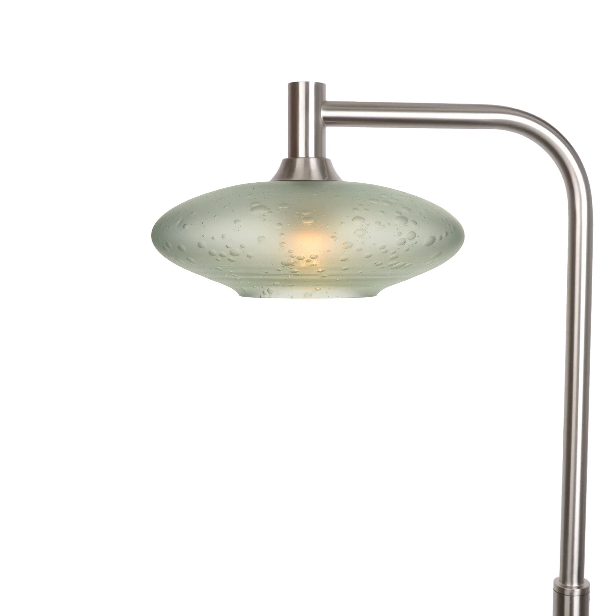 951 Floor Lamp-Glass-Bicycle Glass Co-Celestial-Eco Clear-Brushed Nickel-Bicycle Glass Co