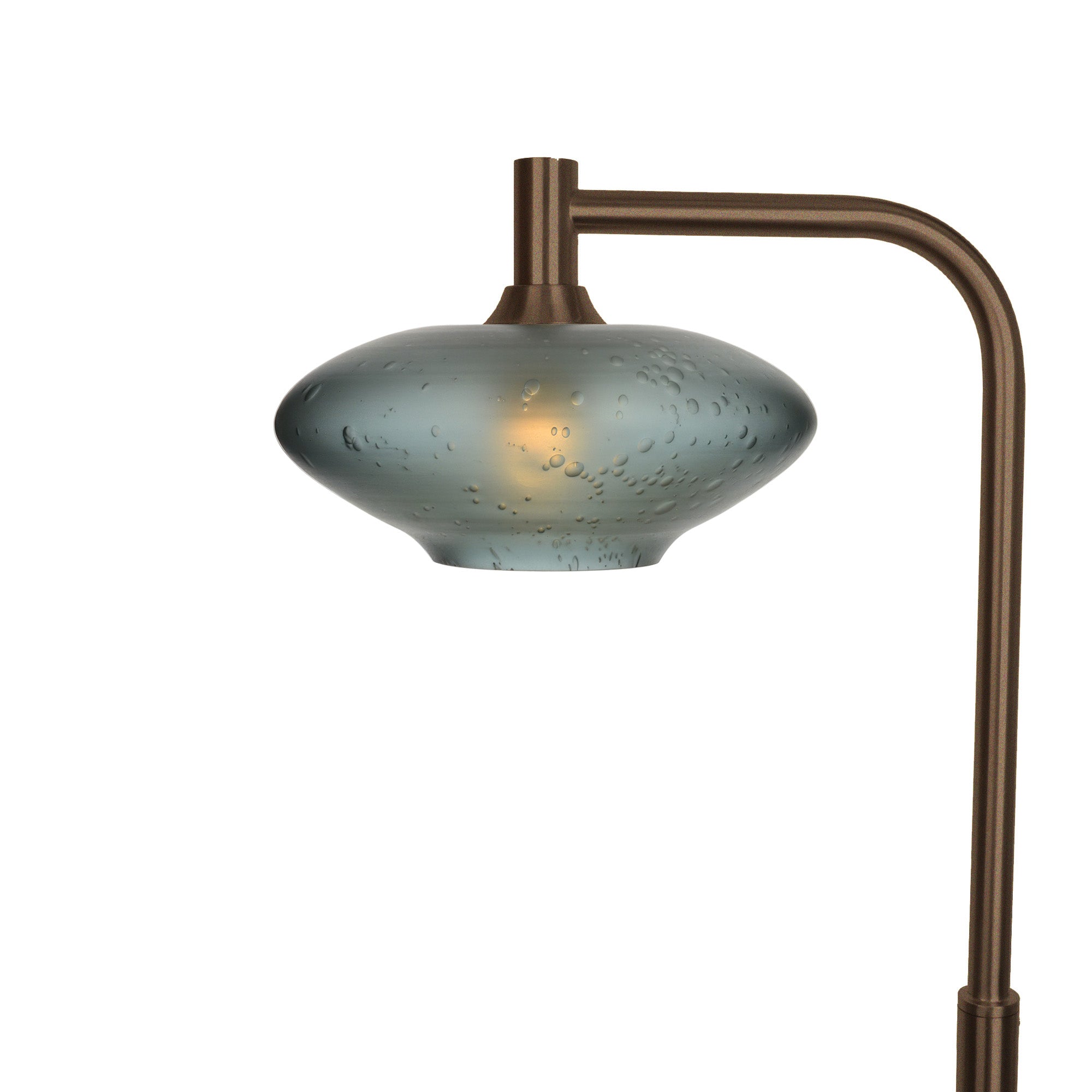 951 Floor Lamp-Glass-Bicycle Glass Co-Celestial-Slate Gray-Antique Bronze-Bicycle Glass Co