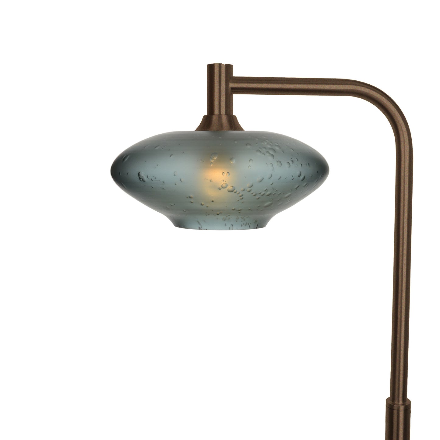 951 Floor Lamp-Glass-Bicycle Glass Co-Celestial-Slate Gray-Antique Bronze-Bicycle Glass Co