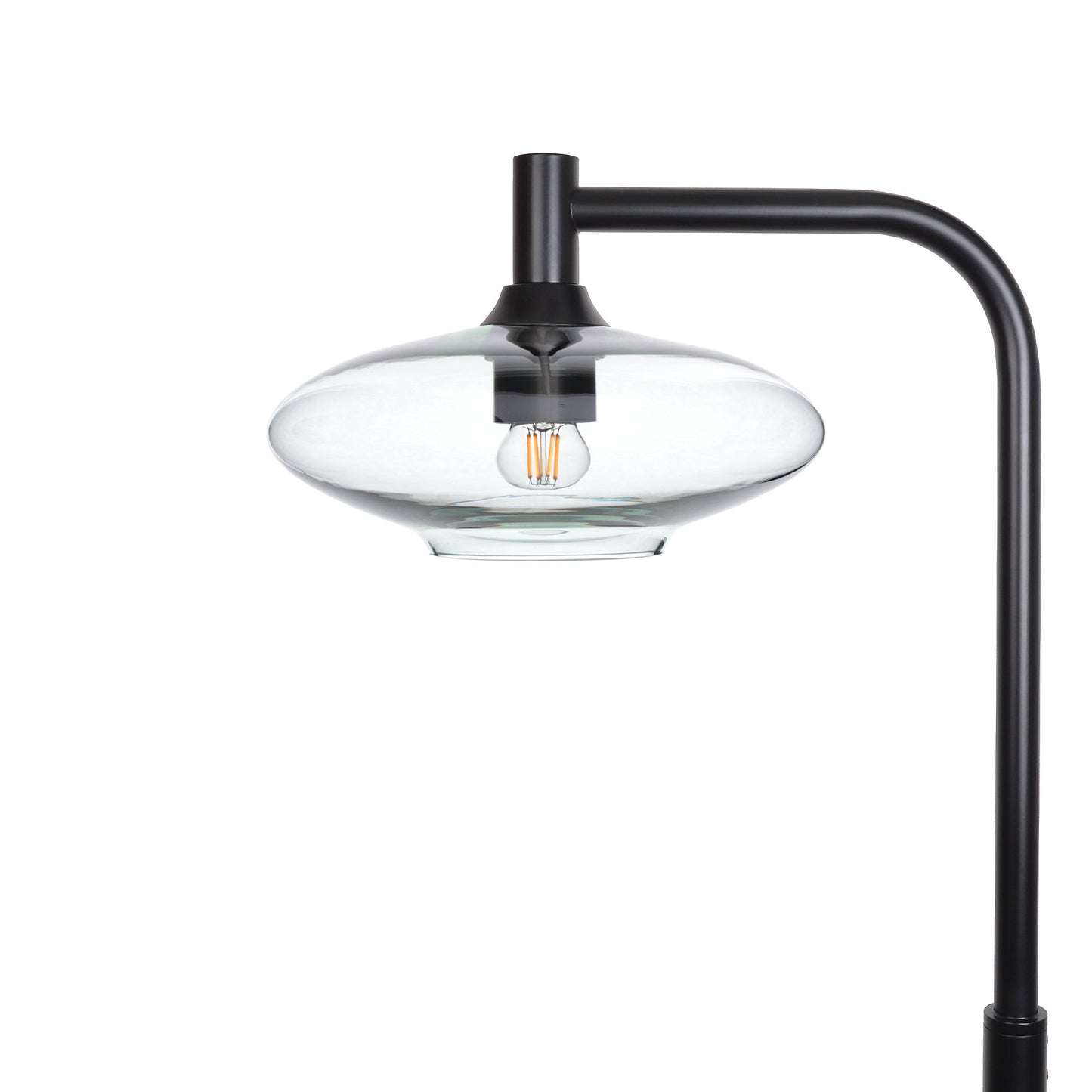 951 Floor Lamp-Glass-Bicycle Glass Co-Lucent-Eco Clear-Matte Black-Bicycle Glass Co