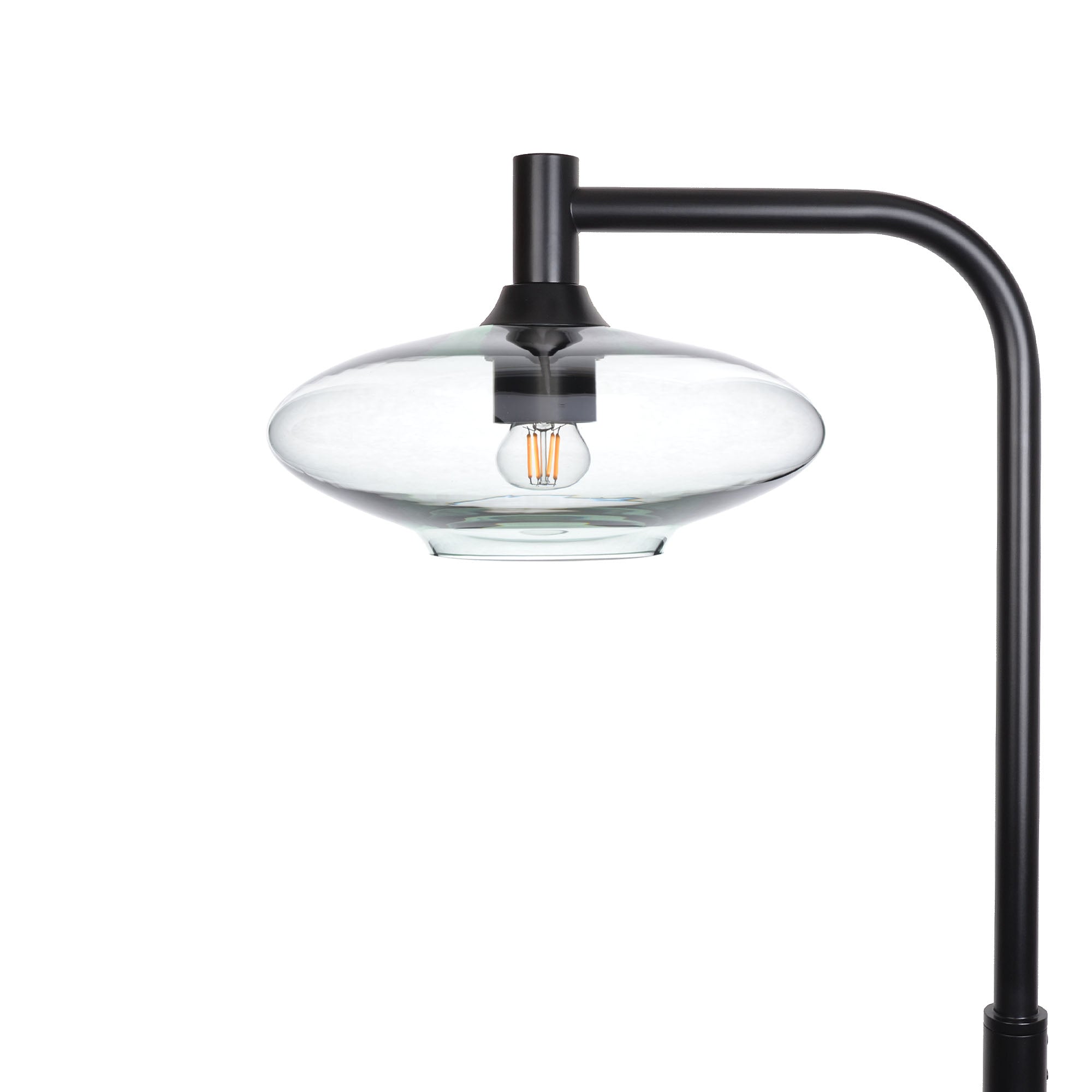 951 Floor Lamp-Glass-Bicycle Glass Co-Lucent-Eco Clear-Matte Black-Bicycle Glass Co