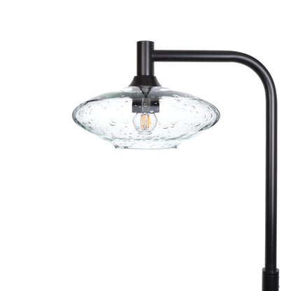 951 Floor Lamp-Glass-Bicycle Glass Co-Lunar-Eco Clear-Matte Black-Bicycle Glass Co