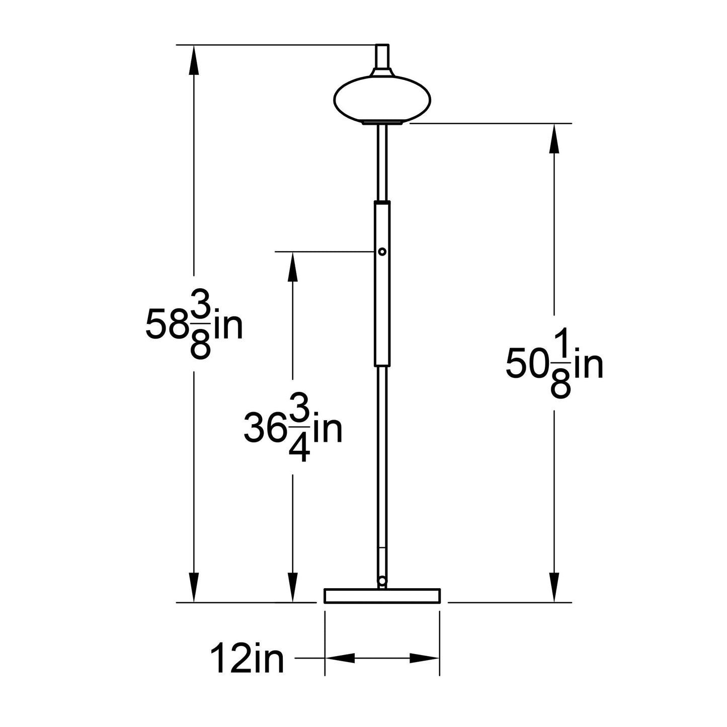 818 Lunar: Floor Lamp-Glass-Bicycle Glass Co - Hotshop-Slate Gray-Matte Black-Bicycle Glass Co