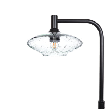 951 Lunar: Floor Lamp-Glass-Bicycle Glass Co - Hotshop-Eco Clear-Matte Black-Bicycle Glass Co