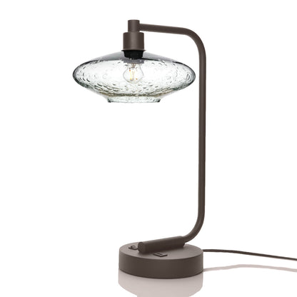 951 Lunar: Table Lamp-Glass-Bicycle Glass Co - Hotshop-Eco Clear-Dark Bronze-Bicycle Glass Co