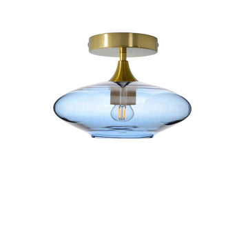 Lucent / Steel Blue / Polished Brass