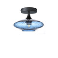 951 Semi-Flush-Bicycle Glass Co - Hotshop-Lunar-Steel Blue-Antique Bronze-Bicycle Glass Co
