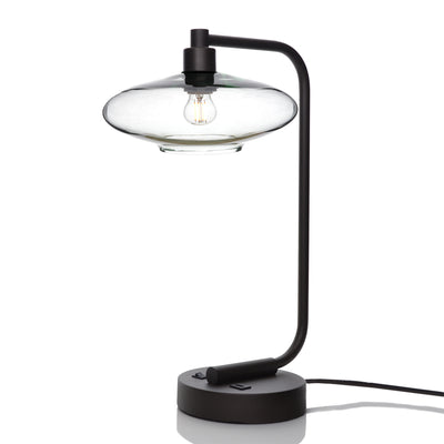 951 Table Lamp-Glass-Bicycle Glass Co - Hotshop-Lucent-Eco Clear-Matte Black-Bicycle Glass Co