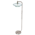 952 Floor Lamp-Glass-Bicycle Glass Co-Lunar-Steel Blue-Brushed Nickel-Bicycle Glass Co
