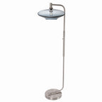 952 Floor Lamp-Glass-Bicycle Glass Co-Lunar-Steel Blue-Brushed Nickel-Bicycle Glass Co