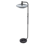 952 Floor Lamp-Glass-Bicycle Glass Co-Lunar-Steel Blue-Brushed Nickel-Bicycle Glass Co