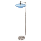 952 Floor Lamp-Glass-Bicycle Glass Co-Lunar-Steel Blue-Brushed Nickel-Bicycle Glass Co