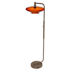 952 Floor Lamp-Glass-Bicycle Glass Co-Lunar-Steel Blue-Brushed Nickel-Bicycle Glass Co