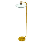 952 Floor Lamp-Glass-Bicycle Glass Co-Lunar-Steel Blue-Brushed Nickel-Bicycle Glass Co