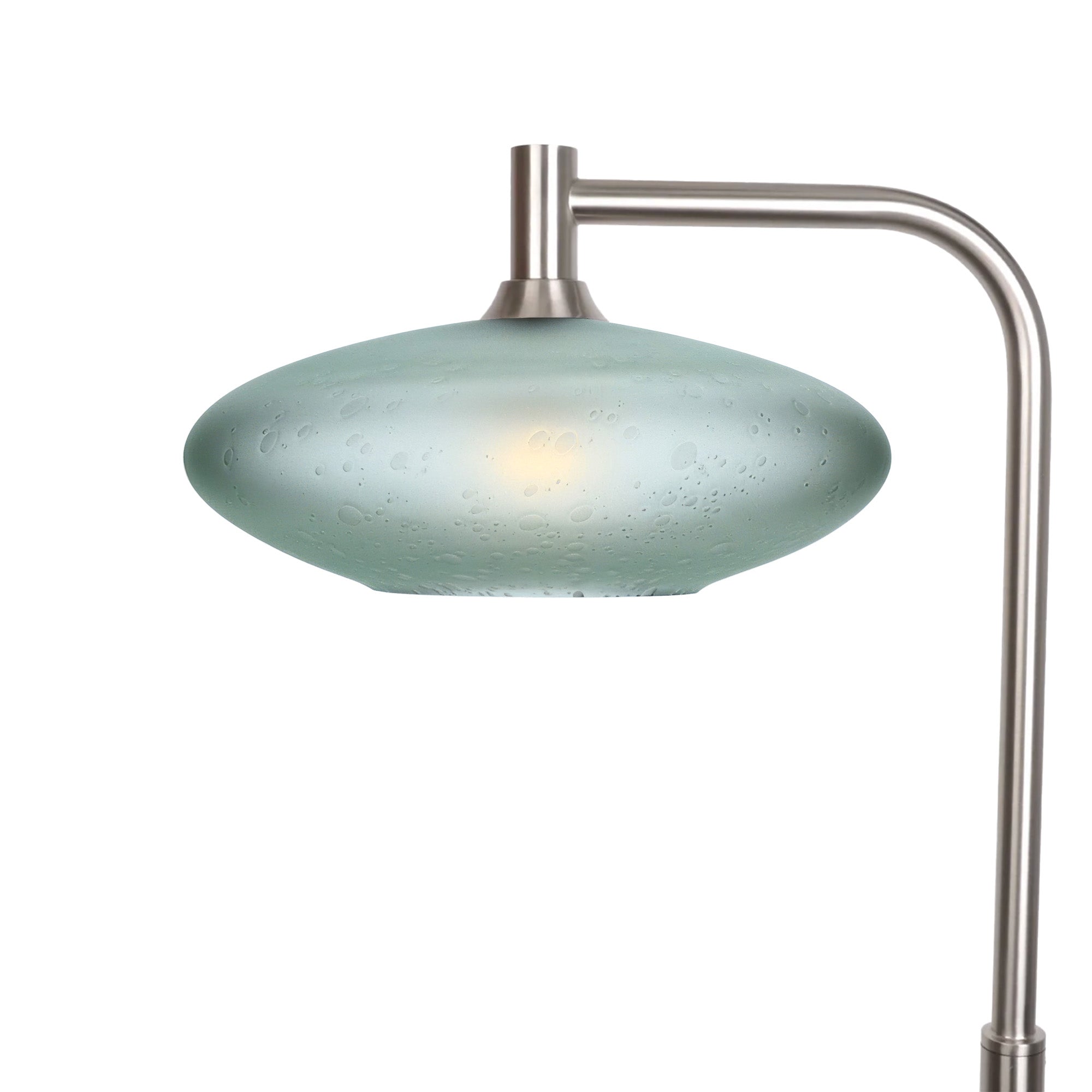 952 Floor Lamp-Glass-Bicycle Glass Co-Celestial-Eco Clear-Brushed Nickel-Bicycle Glass Co