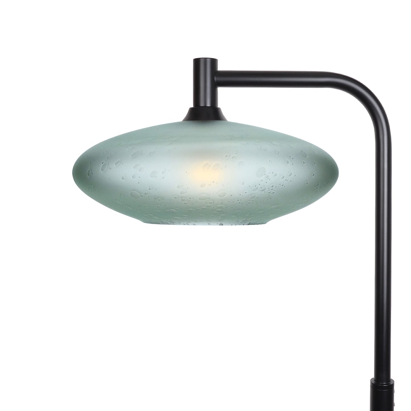 952 Floor Lamp-Glass-Bicycle Glass Co-Celestial-Eco Clear-Matte Black-Bicycle Glass Co