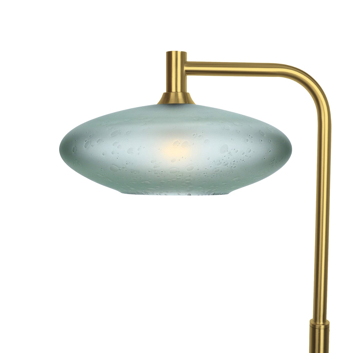 952 Floor Lamp-Glass-Bicycle Glass Co-Celestial-Eco Clear-Polished Brass-Bicycle Glass Co