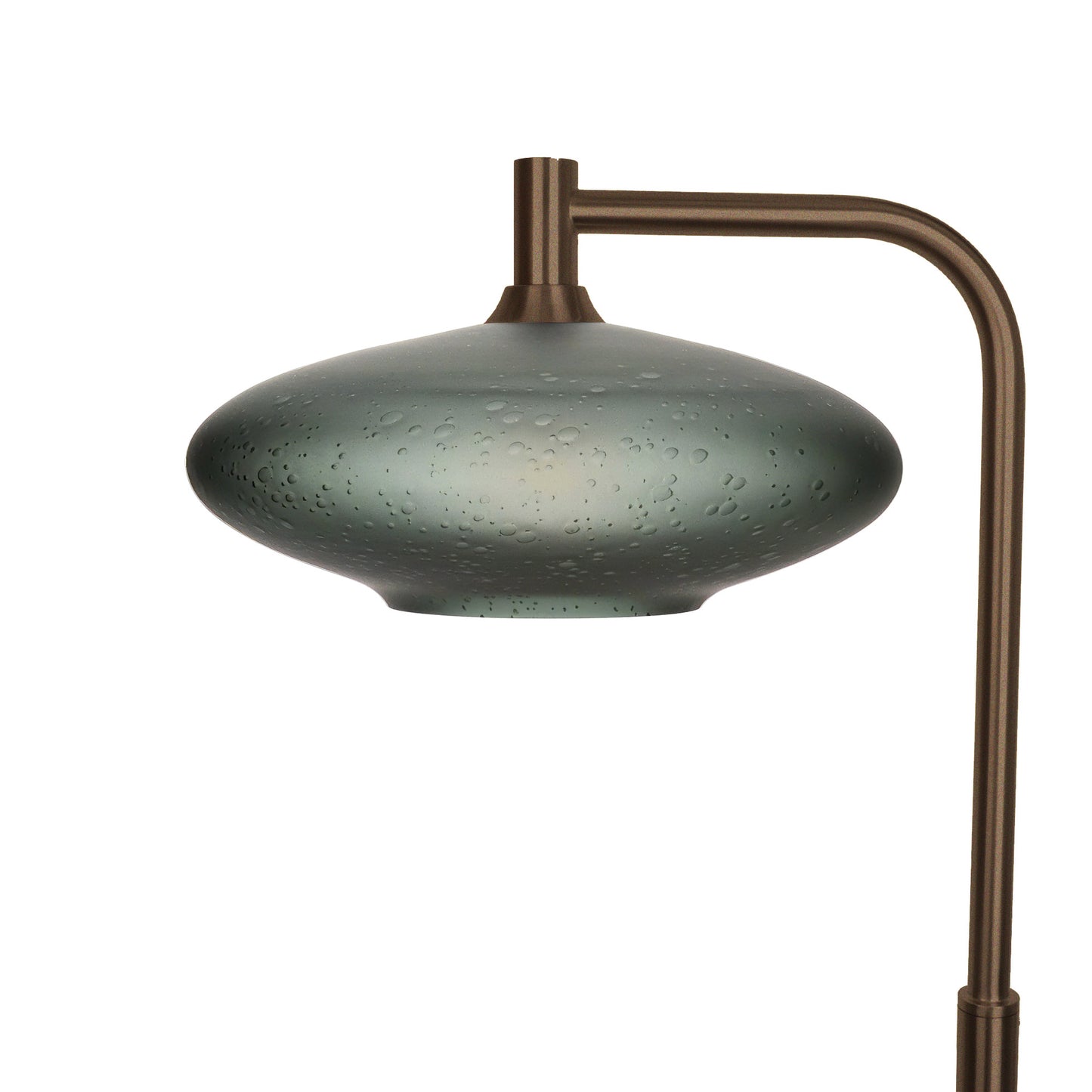 952 Floor Lamp-Glass-Bicycle Glass Co-Celestial-Slate Gray-Antique Bronze-Bicycle Glass Co