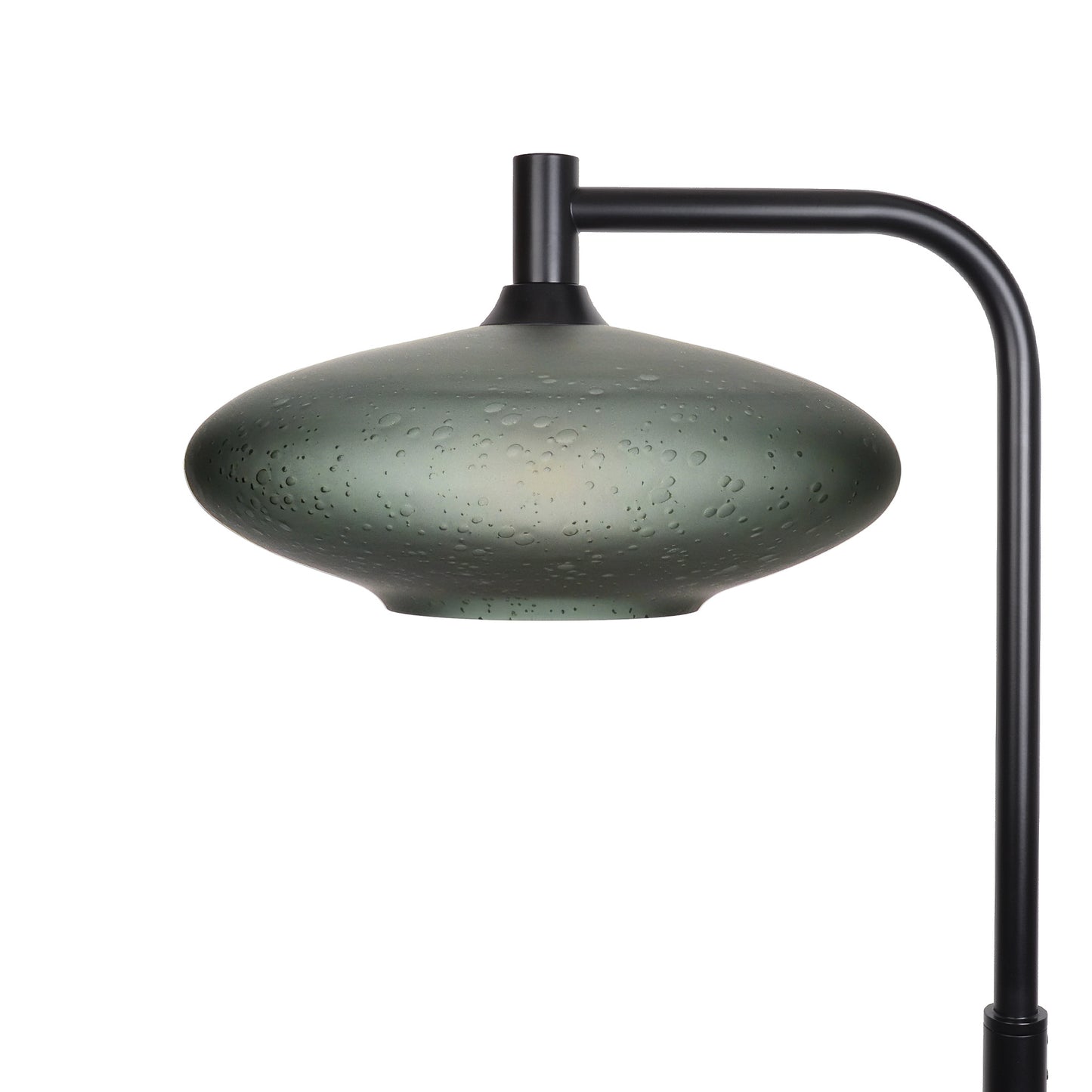 952 Floor Lamp-Glass-Bicycle Glass Co-Celestial-Slate Gray-Matte Black-Bicycle Glass Co