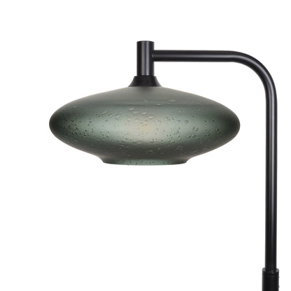 952 Floor Lamp-Glass-Bicycle Glass Co-Celestial-Slate Gray-Matte Black-Bicycle Glass Co