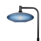 952 Floor Lamp-Glass-Bicycle Glass Co-Celestial-Steel Blue-Matte Black-Bicycle Glass Co