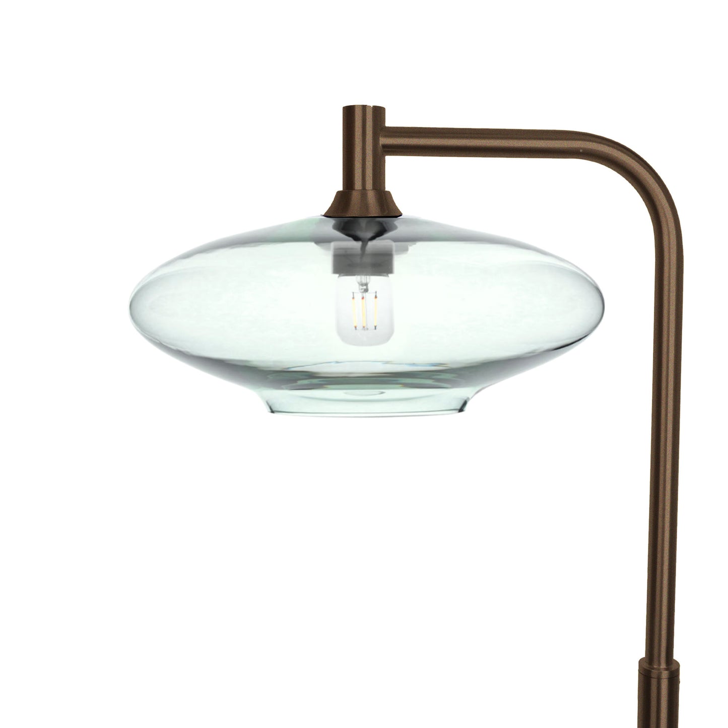 952 Floor Lamp-Glass-Bicycle Glass Co-Lucent-Eco Clear-Antique Bronze-Bicycle Glass Co