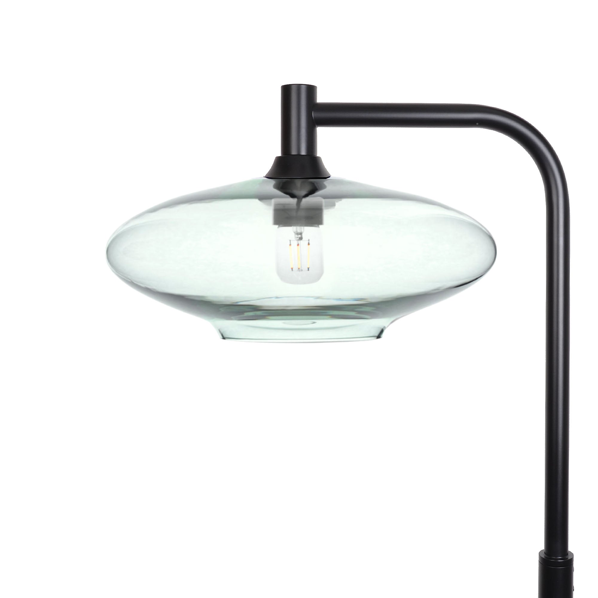 952 Floor Lamp-Glass-Bicycle Glass Co-Lucent-Eco Clear-Matte Black-Bicycle Glass Co