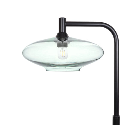 952 Floor Lamp-Glass-Bicycle Glass Co-Lucent-Eco Clear-Matte Black-Bicycle Glass Co