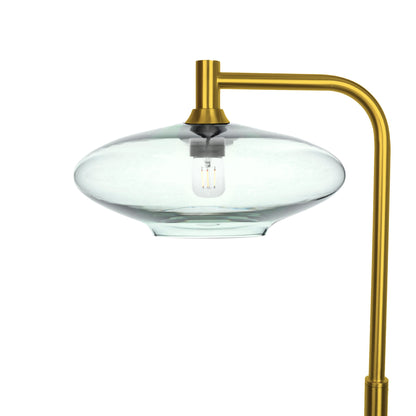 952 Floor Lamp-Glass-Bicycle Glass Co-Lucent-Eco Clear-Polished Brass-Bicycle Glass Co