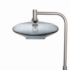952 Floor Lamp-Glass-Bicycle Glass Co-Lucent-Slate Gray-Brushed Nickel-Bicycle Glass Co