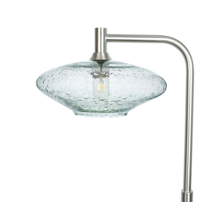 952 Floor Lamp-Glass-Bicycle Glass Co-Lunar-Eco Clear-Brushed Nickel-Bicycle Glass Co