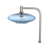 952 Floor Lamp-Glass-Bicycle Glass Co-Lunar-Steel Blue-Brushed Nickel-Bicycle Glass Co