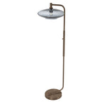 952 Floor Lamp-Glass-Bicycle Glass Co-Lunar-Steel Blue-Brushed Nickel-Bicycle Glass Co