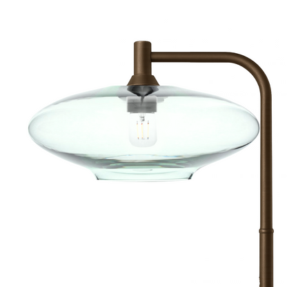 952 Lucent: Floor Lamp-Glass-Bicycle Glass Co - Hotshop-Eco Clear-Antique Bronze-Bicycle Glass Co