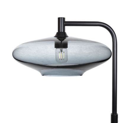 952 Lucent: Floor Lamp-Glass-Bicycle Glass Co - Hotshop-Slate Gray-Matte Black-Bicycle Glass Co