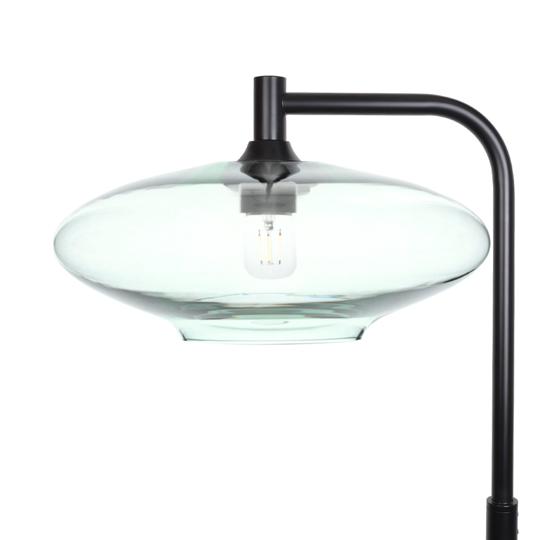 952 Lucent: Floor Lamp-Glass-Bicycle Glass Co - Hotshop-Eco Clear-Matte Black-Bicycle Glass Co