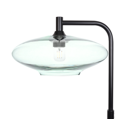 952 Lucent: Floor Lamp-Glass-Bicycle Glass Co - Hotshop-Eco Clear-Matte Black-Bicycle Glass Co