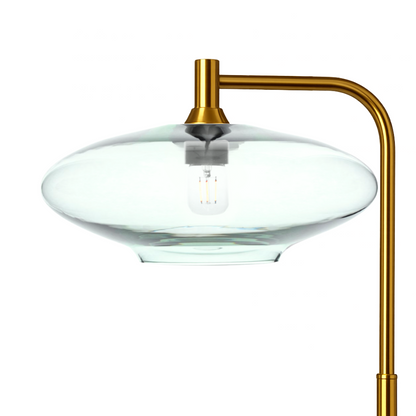 952 Lucent: Floor Lamp-Glass-Bicycle Glass Co - Hotshop-Eco Clear-Polished Brass-Bicycle Glass Co