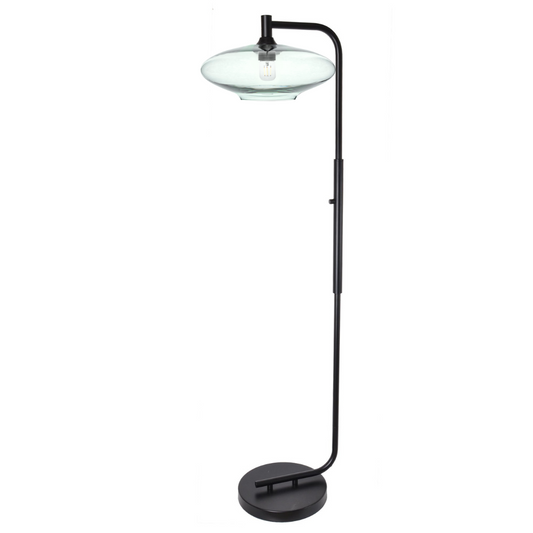 952 Lucent: Floor Lamp-Glass-Bicycle Glass Co - Hotshop-Slate Gray-Brushed Nickel-Bicycle Glass Co