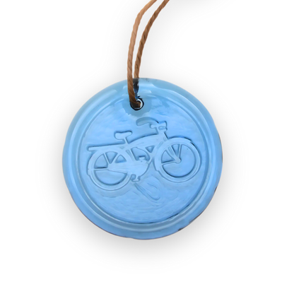 Eco-Glow Suncatchers-Bicycle Glass Co-Bicycle-Steel Blue-Bicycle Glass Co