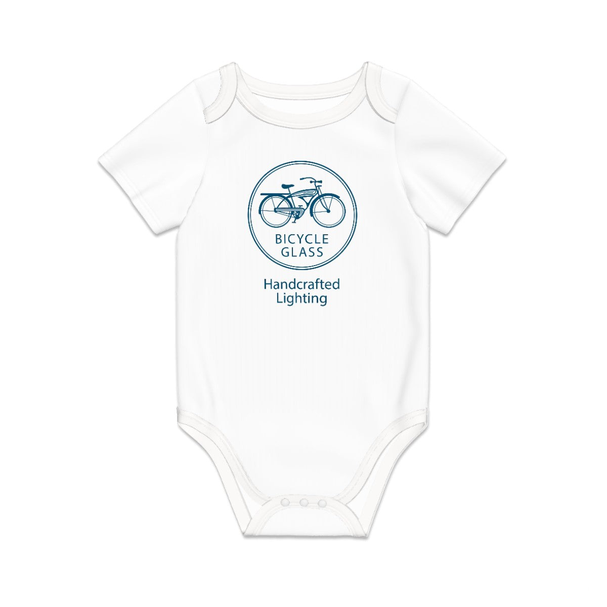 Employee Onesie | White Short Sleeve | Baby Cut-Baby Products-Bicycle Glass Co-0-3M-Bicycle Glass Co