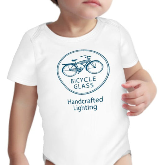 Employee Onesie | White Short Sleeve | Baby Cut-Baby Products-Bicycle Glass Co-0-3M-Bicycle Glass Co