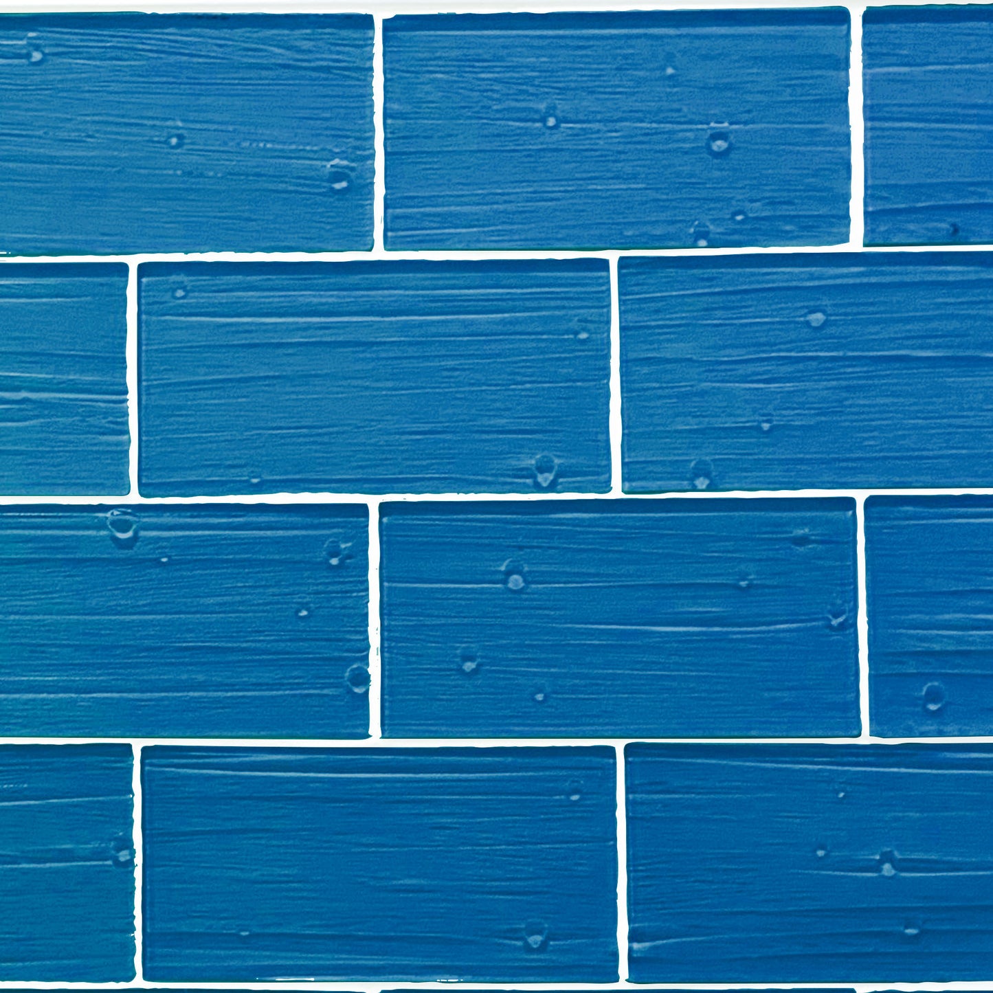 GLASS TILE - Sample-Tile-Bicycle Glass Co-Marine Blue-Plank and Bead-3x6-Bicycle Glass Co